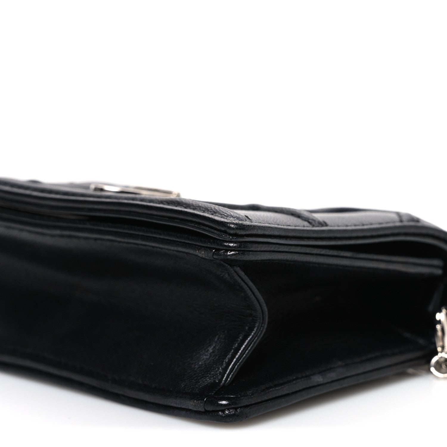 Christian Dior Lambskin Baby Diorama Flap Bag Black 9 of 9