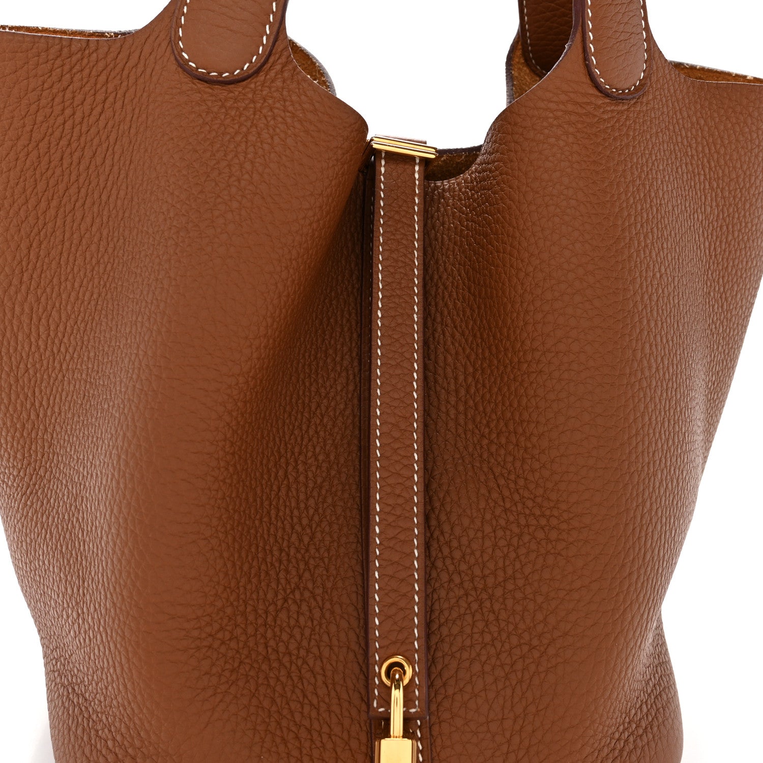 Hermes Taurillon Clemence Picotin Lock 22 MM Gold 8 of 10