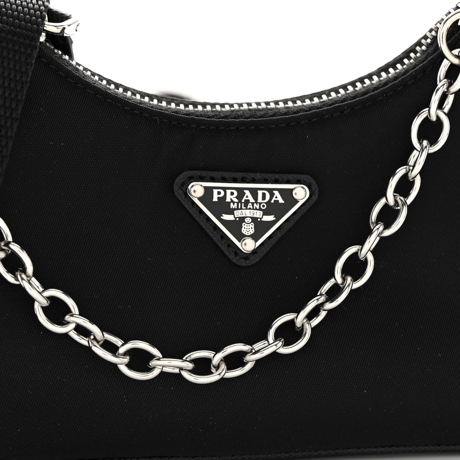 Prada Tessuto Nylon Mini Re-Edition 2000 Shoulder Bag Black 7 of 9