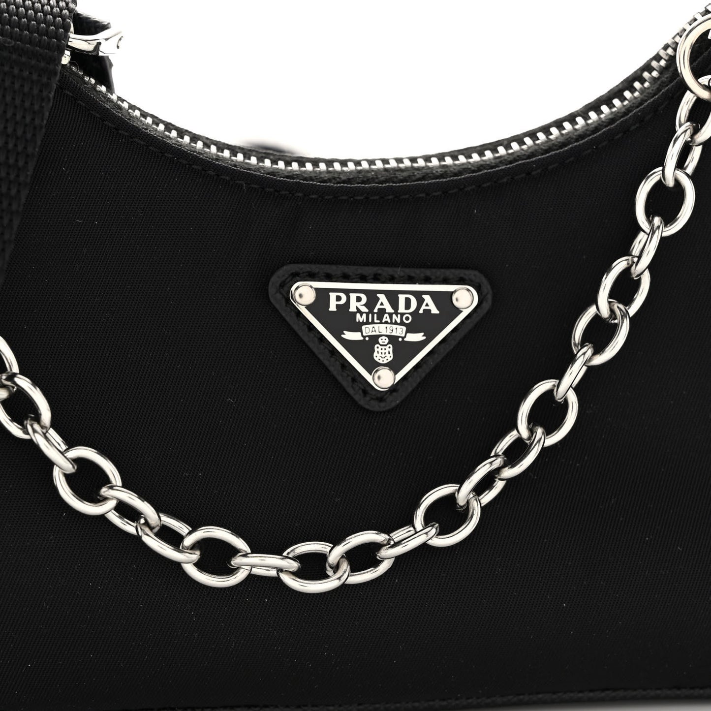 Tessuto Nylon Mini Re-Edition 2000 Shoulder Bag Black