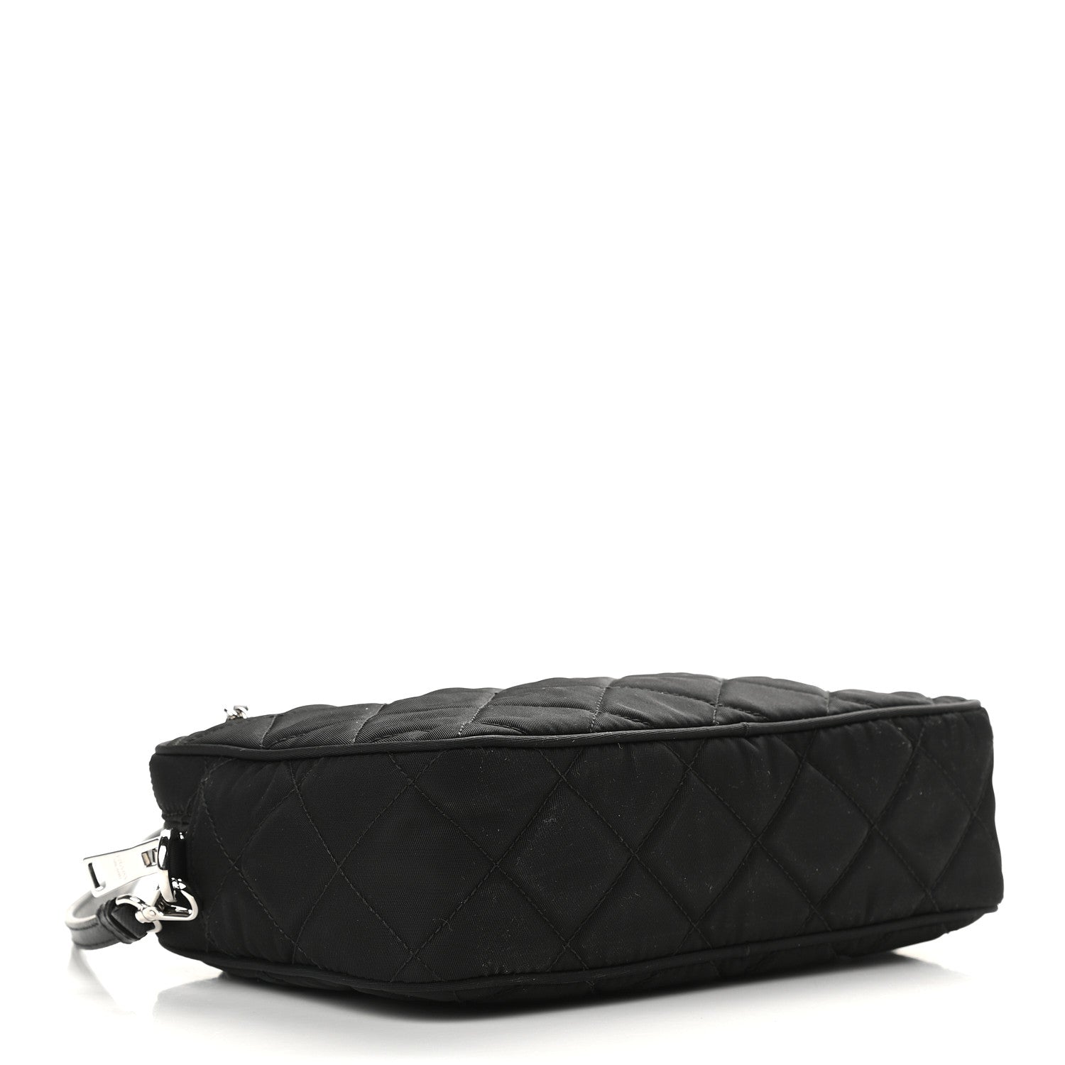 Prada Nylon Tessuto Impuntu Quilted Crossbody Bag Black 3 of 7