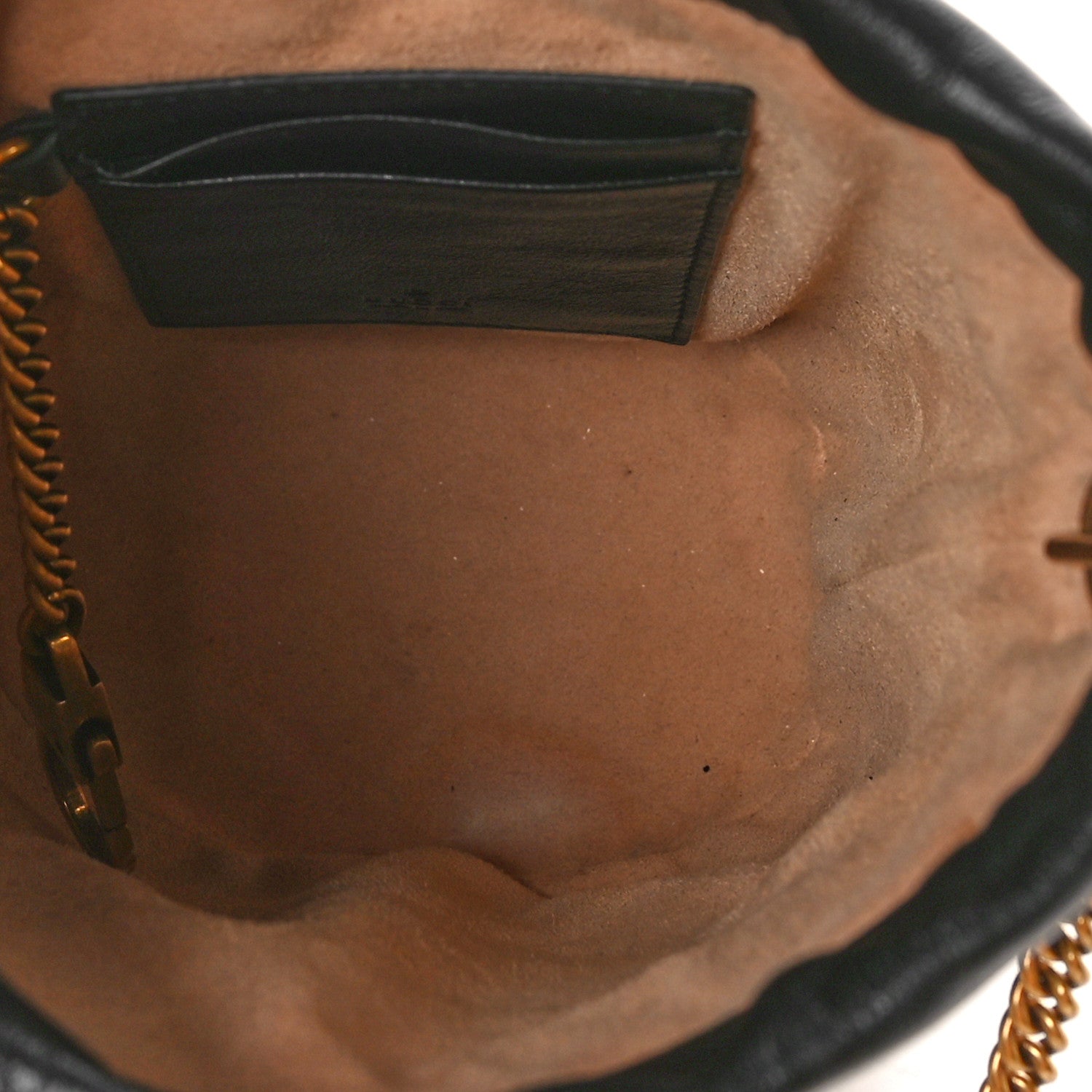 Gucci Azalea Calfskin Matelasse Diagonal Patchwork Mini Torchon GG Marmont 2.0 Bucket Bag Black Beige Romantic Cerise 5 of 10
