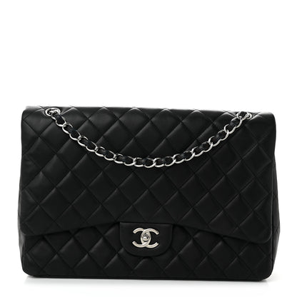 Chanel Lambskin Quilted Maxi Single Flap Black 1 of 11