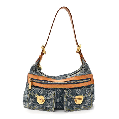 Louis Vuitton Monogram Denim Baggy PM Blue 1 of 11