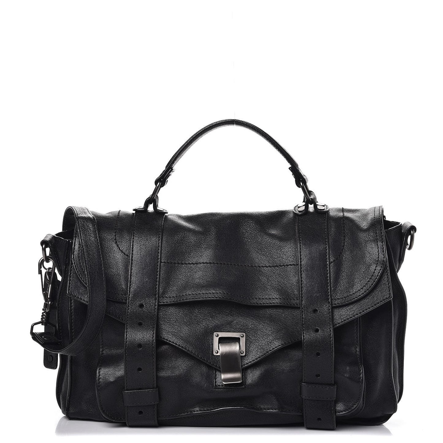 Lambskin Medium PS1 Satchel Black