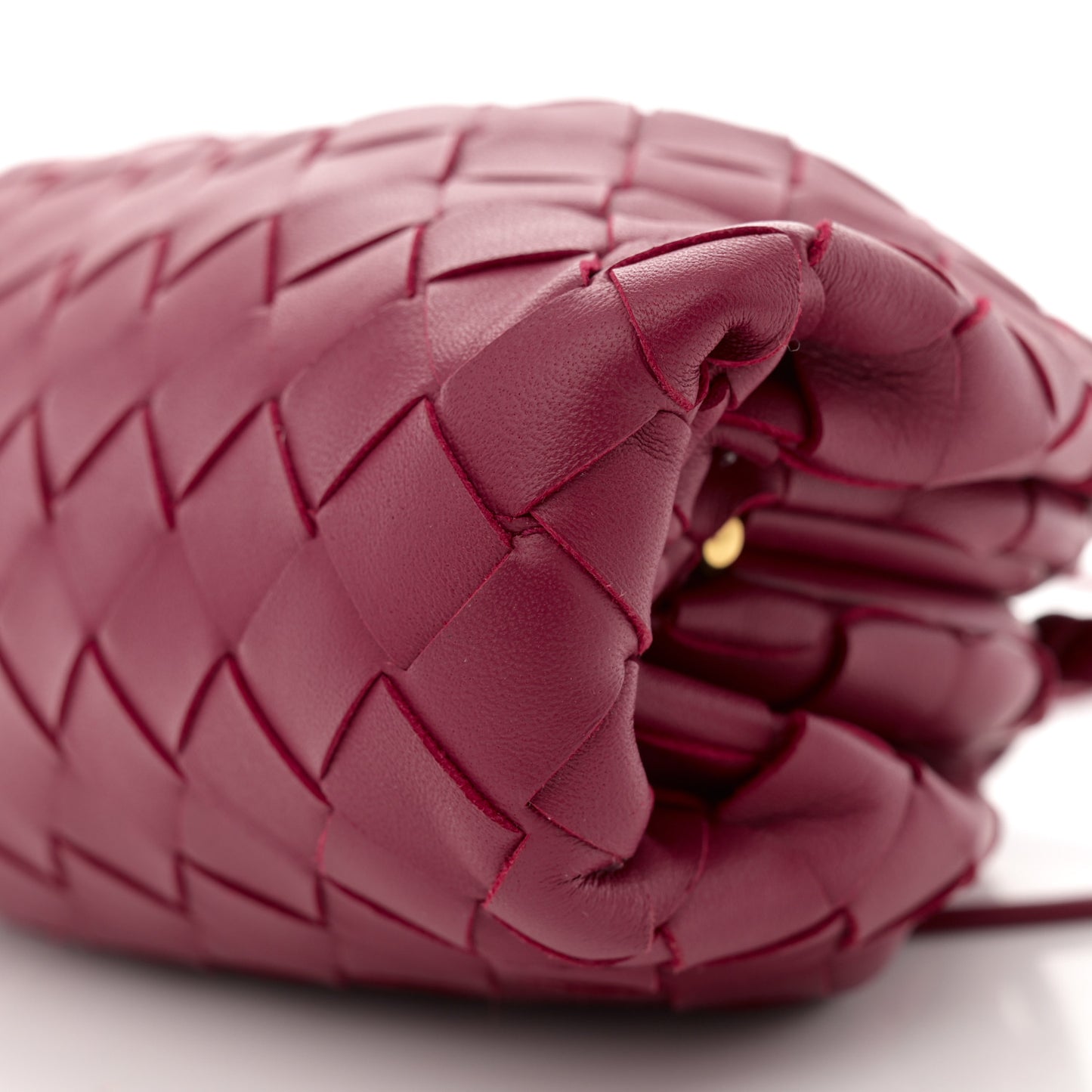 Nappa Intrecciato The Mini Pouch Amaranto