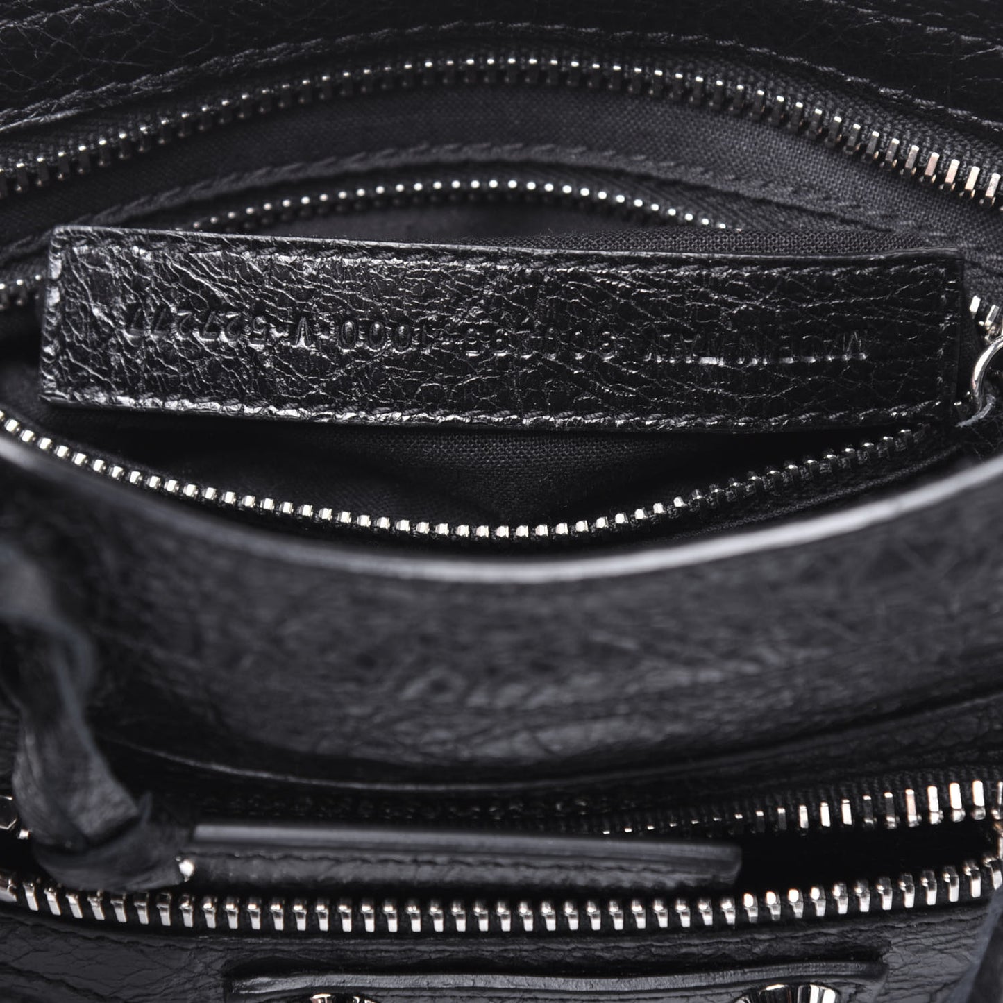 Agneau Classic Silver Hardware Mini City Black