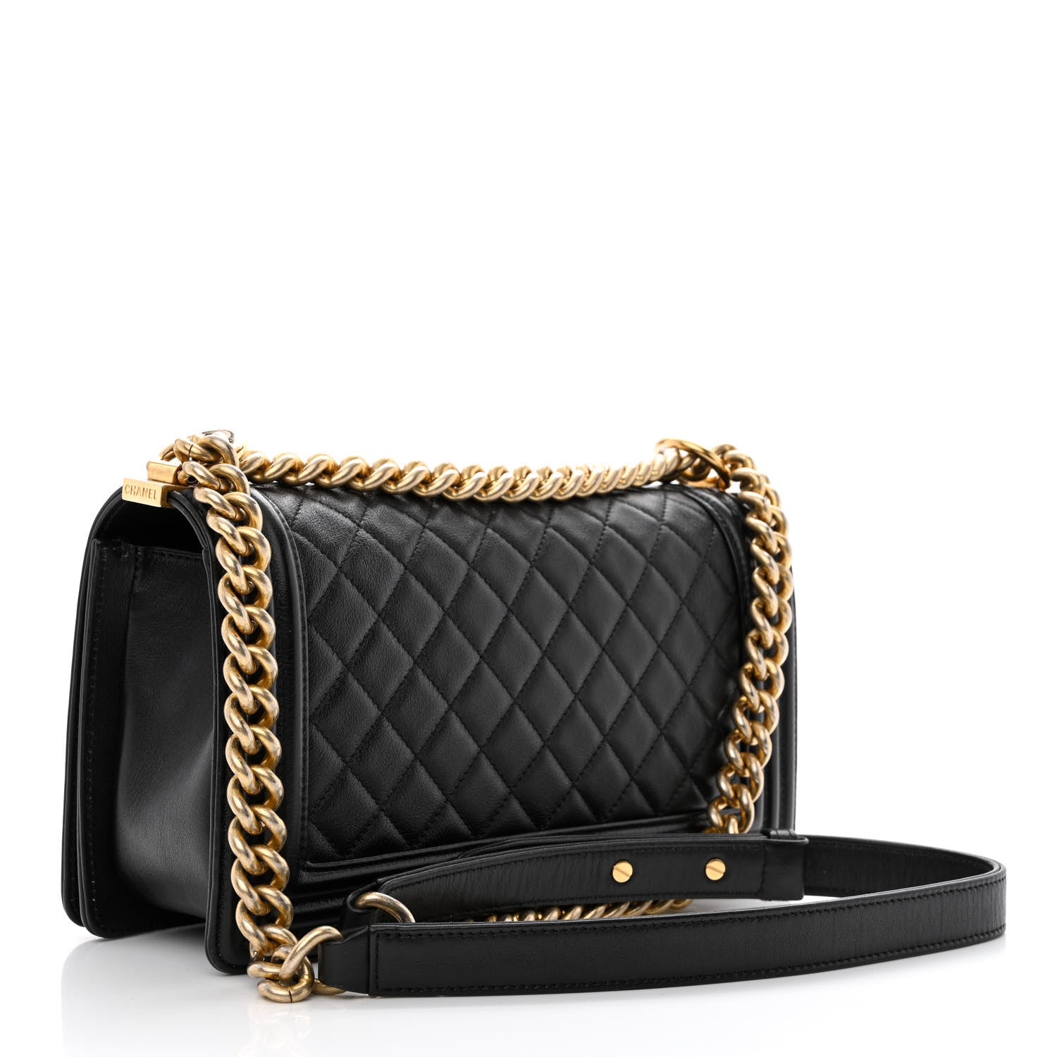 Chanel Calfskin Quilted Medium Boy Flap Black 3 of 10