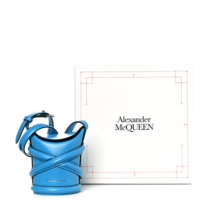 Alexander McQueen Calfskin The Curve Mini Shoulder Bag Cerulean 10 of 10