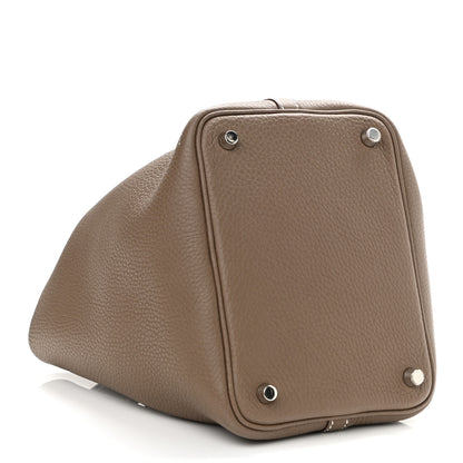 Hermes Taurillon Clemence Picotin Lock 18 PM Etoupe 4 of 12