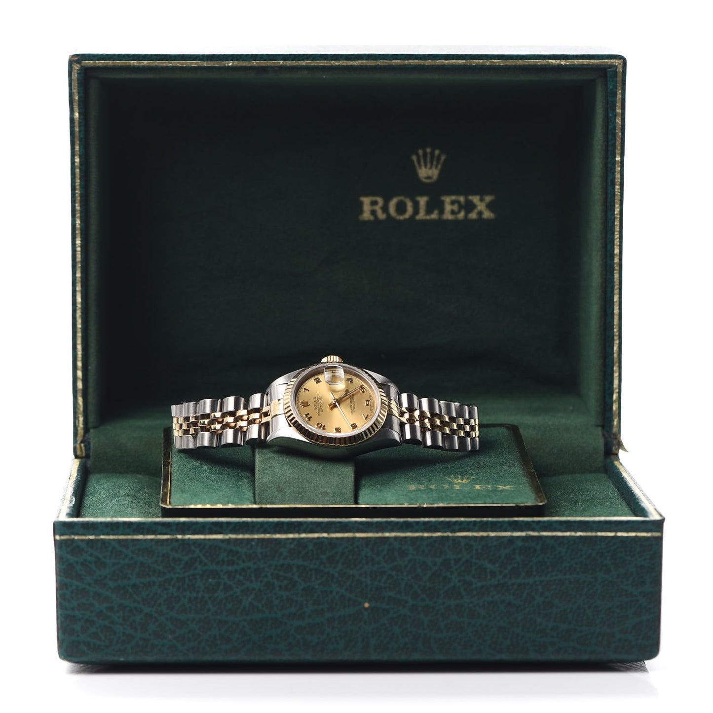 Stainless Steel 18K Yellow Gold 26mm Oyster Perpetual Datejust Watch Champagne 69173