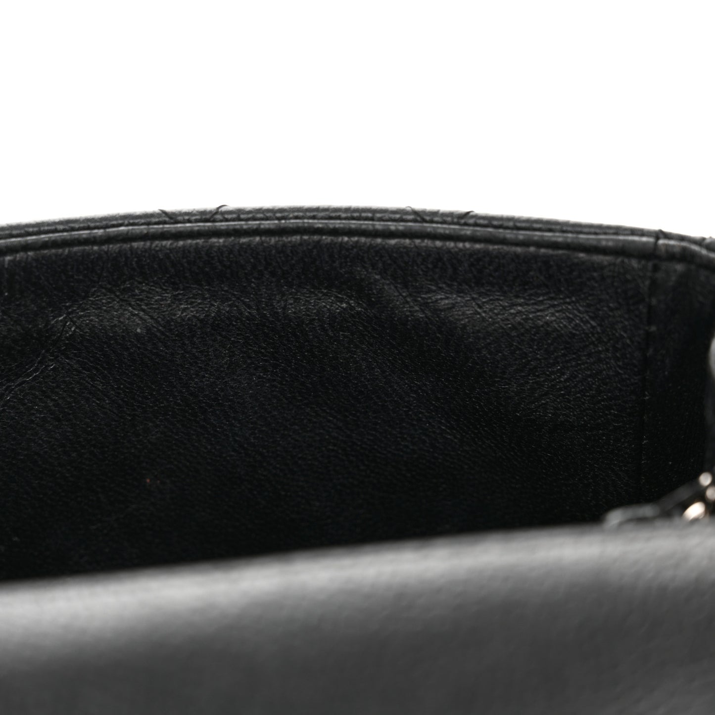 Caviar Quilted Mini Square Flap Black