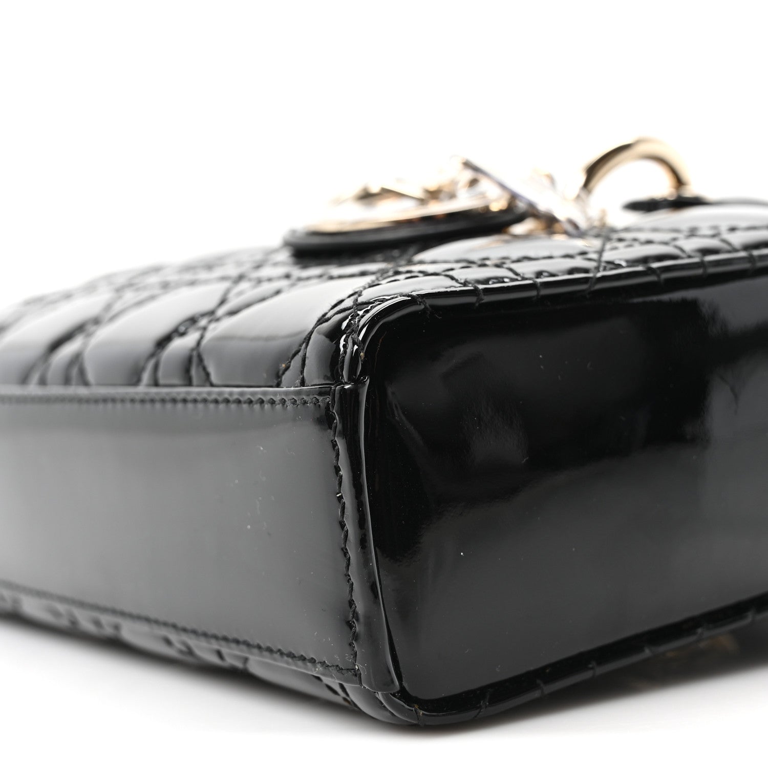 Christian Dior Patent Cannage Small Lady D-Joy Black 1840361