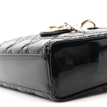 Christian Dior Patent Cannage Small Lady D-Joy Black 9 of 10