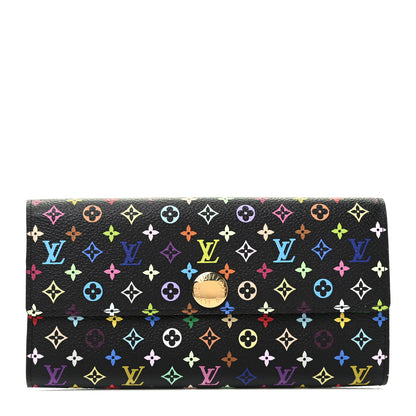 Louis Vuitton Monogram Multicolor Sarah Wallet Black Grenade 1 of 8