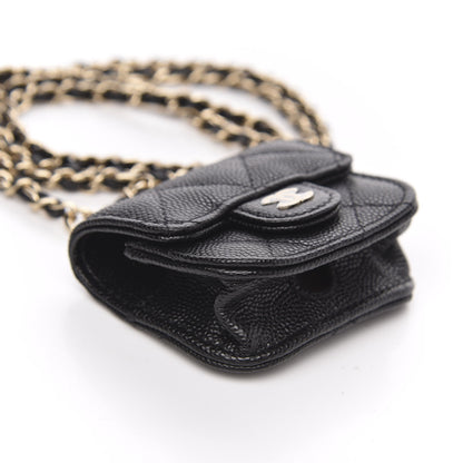 Chanel Caviar Quilted Airpods Pro Case Black 8 of 10