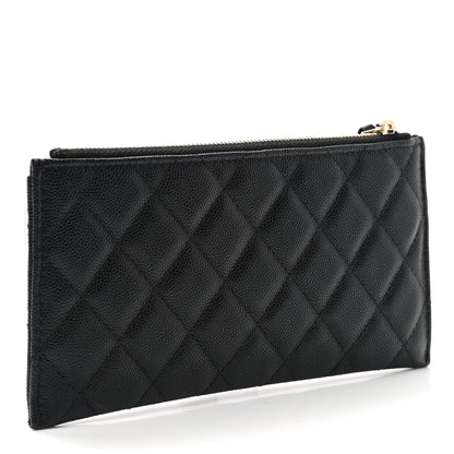 Chanel Caviar Quilted Classic Zip Pouch Black 3 of 8