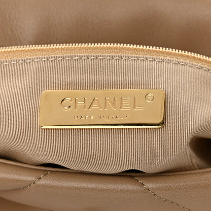 Chanel Lambskin Quilted Medium Chanel 19 Flap Dark Beige 6 of 11