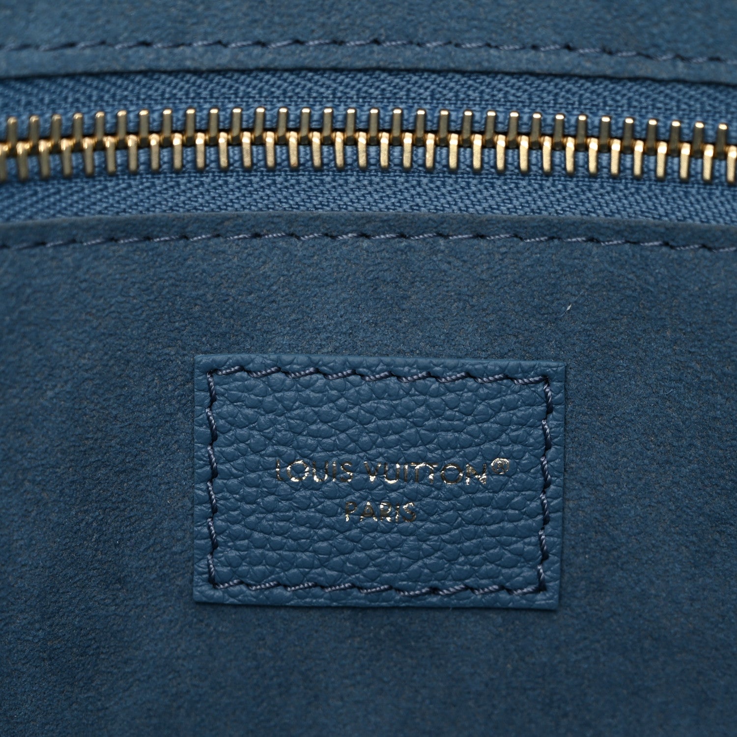 Louis Vuitton Empreinte Monogram Giant Neverfull MM Blue Jean 6 of 9