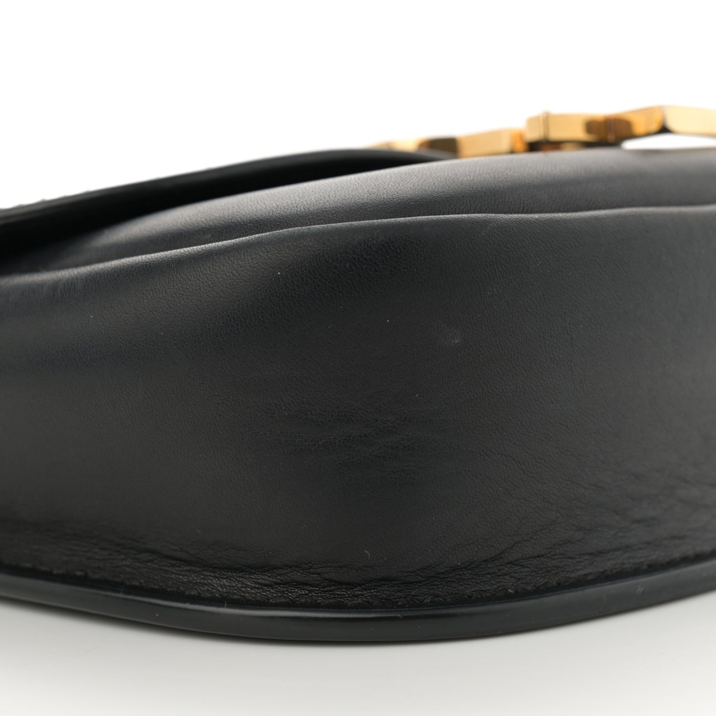 Smooth Calfskin Classic Monogram Small Kaia Satchel Black