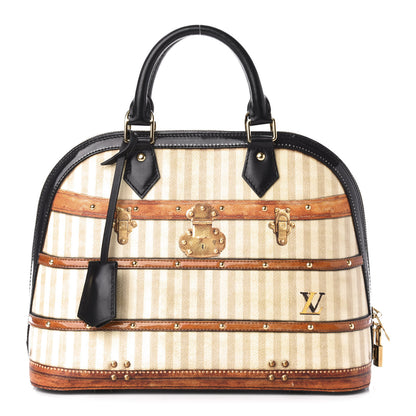Louis Vuitton Transformed Canvas Patent Time Trunk Alma PM Beige 1 of 12