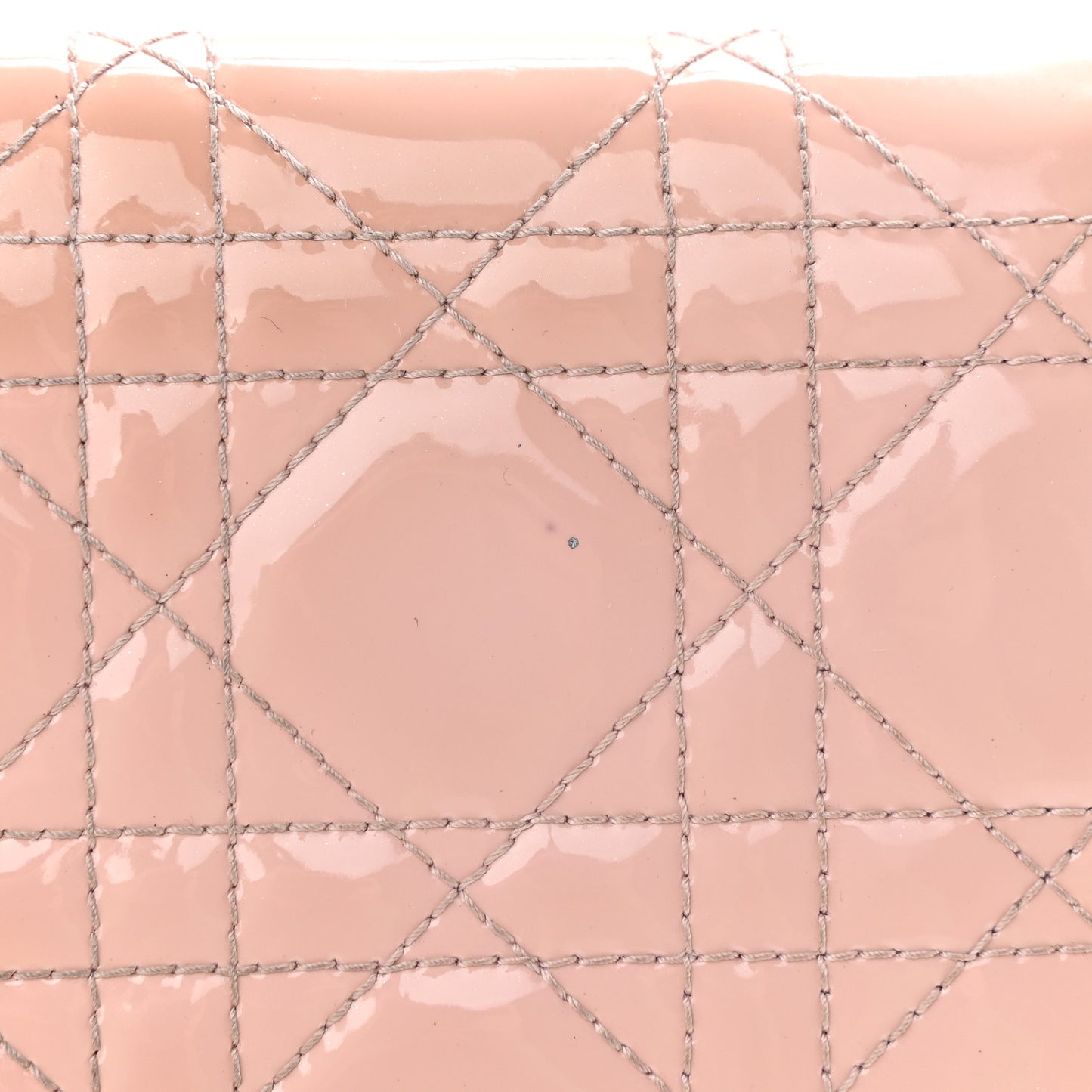 Patent Cannage Rendezvous Chain Wallet Pale Pink