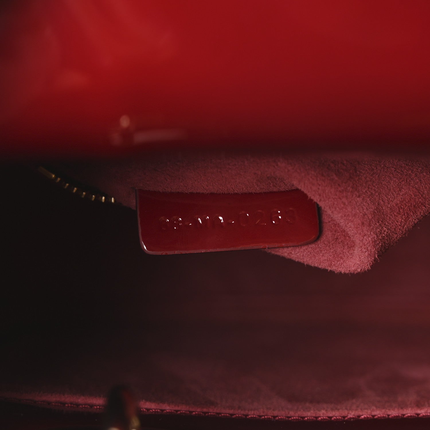 Christian Dior Patent Cannage Small Lady Dior Cherry Red 7 of 10