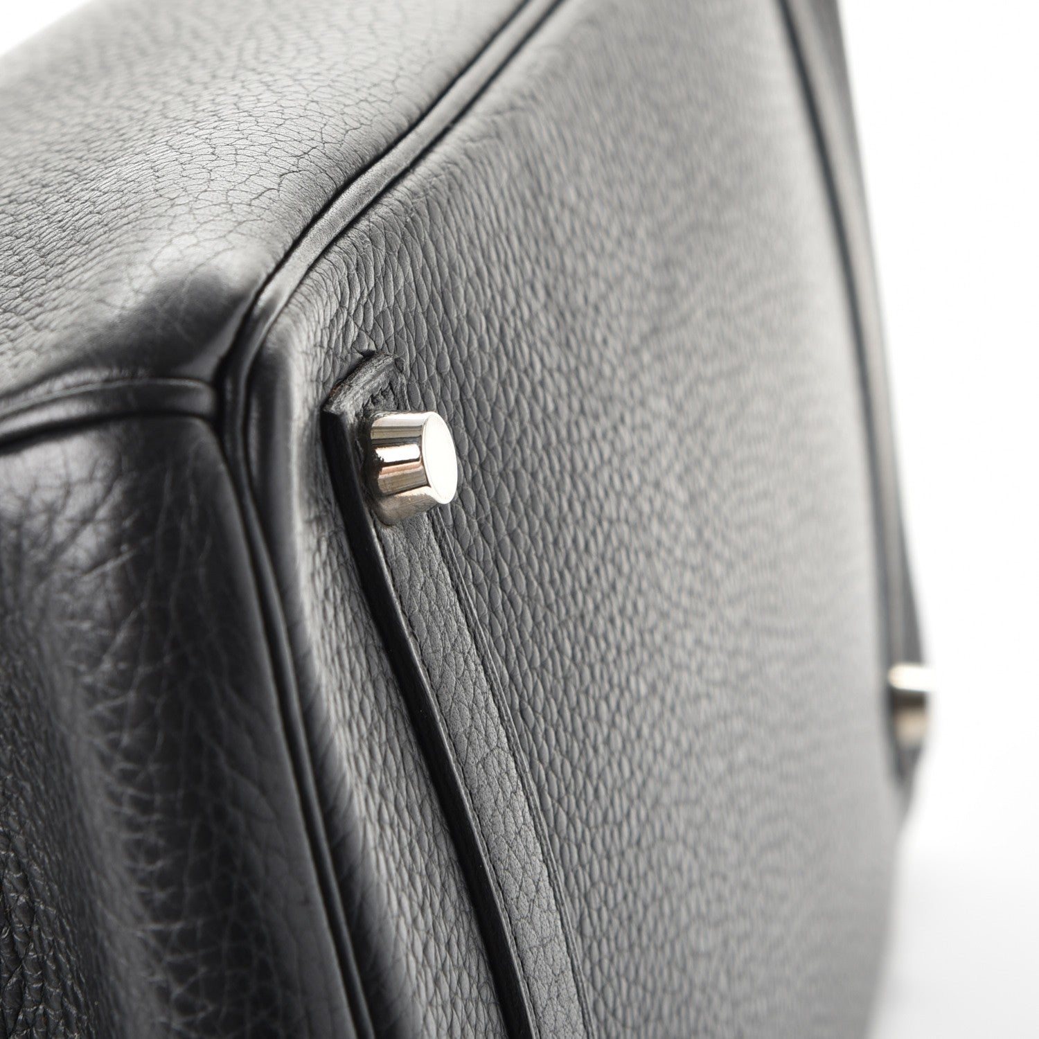 Hermes Taurillon Clemence Birkin 35 Black 6 of 35