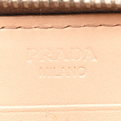 Prada Spazzolato Studded Zip Around Wallet Quarzo 6 of 9