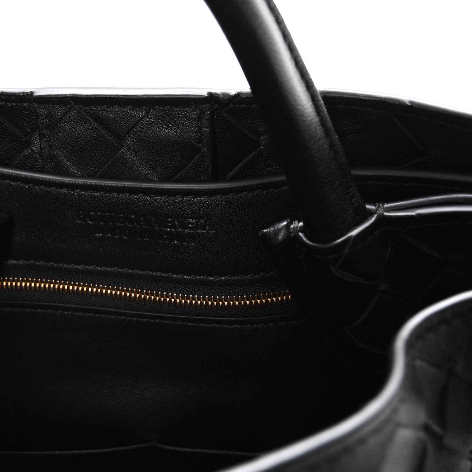 Bottega Veneta Nappa Intrecciato Medium Andiamo Shoulder Bag Black 6 of 9
