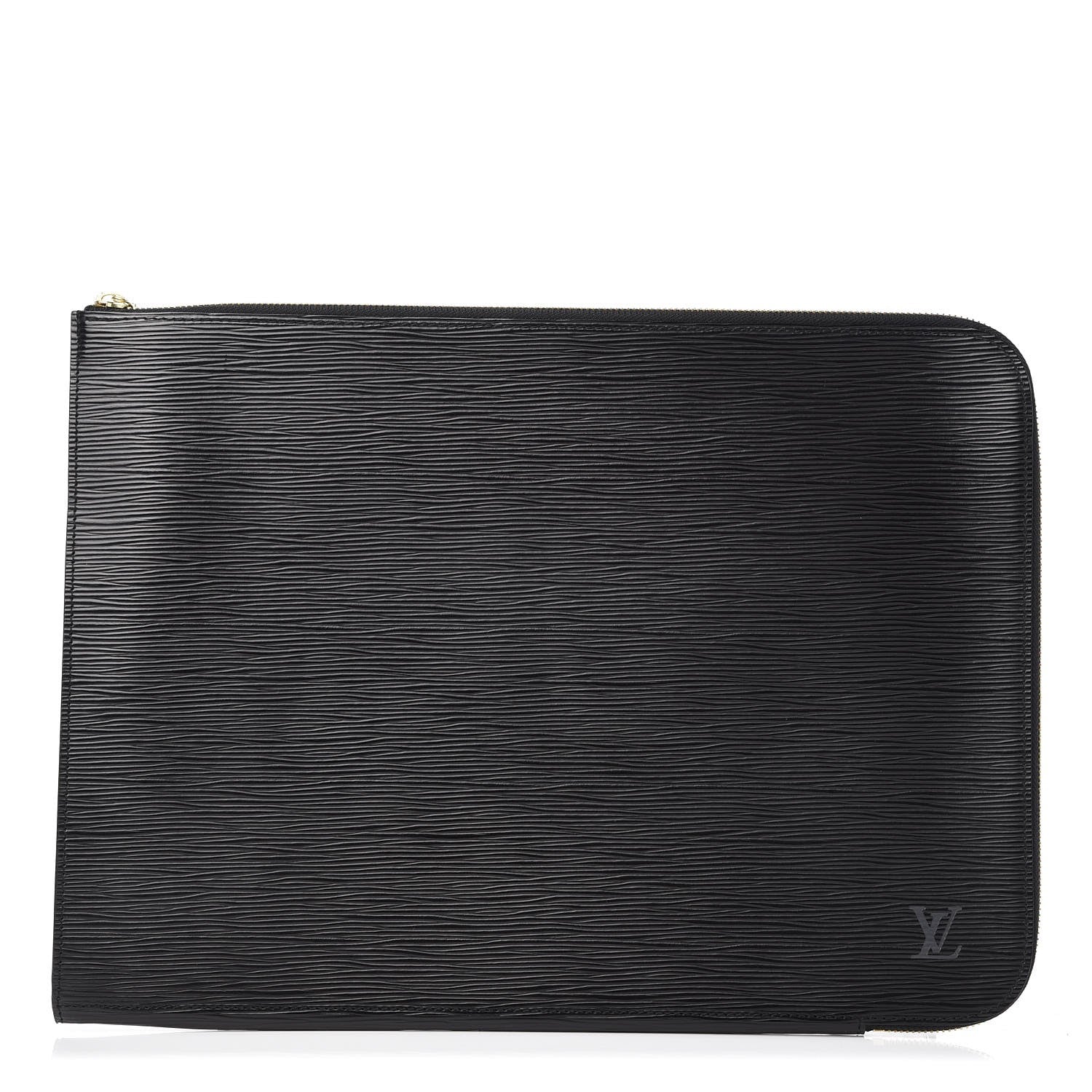 Louis Vuitton Epi Poche Documents Portfolio Case 39 Black 1 of 7