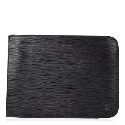 Louis Vuitton Epi Poche Documents Portfolio Case 39 Black 1 of 7