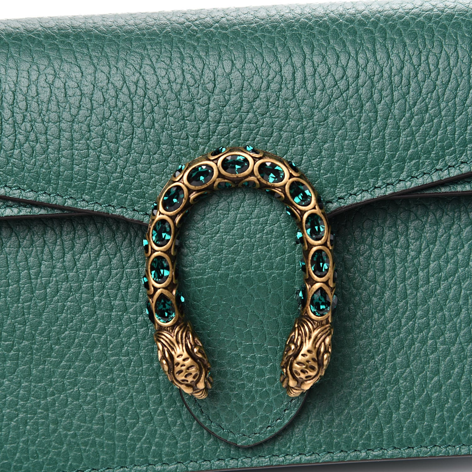 Gucci Calfskin Super Mini Dionysus Shoulder Bag Emerald 9 of 9