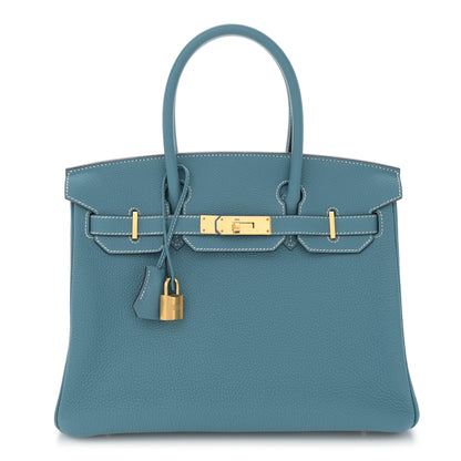 Hermes Togo Birkin 30 New Bleu Jean 1 of 14