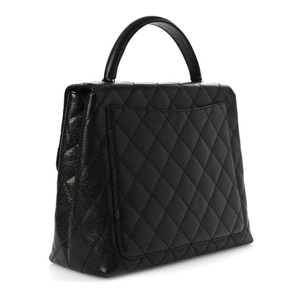 Chanel Caviar Quilted Jumbo Kelly Flap Black 3 of 11