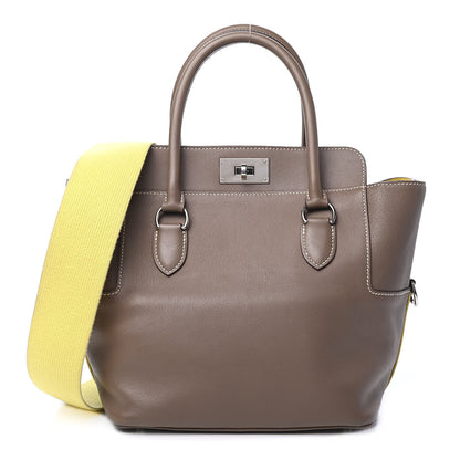 Hermes Swift Verso Toolbox 20 Etoupe Lime 1 of 4