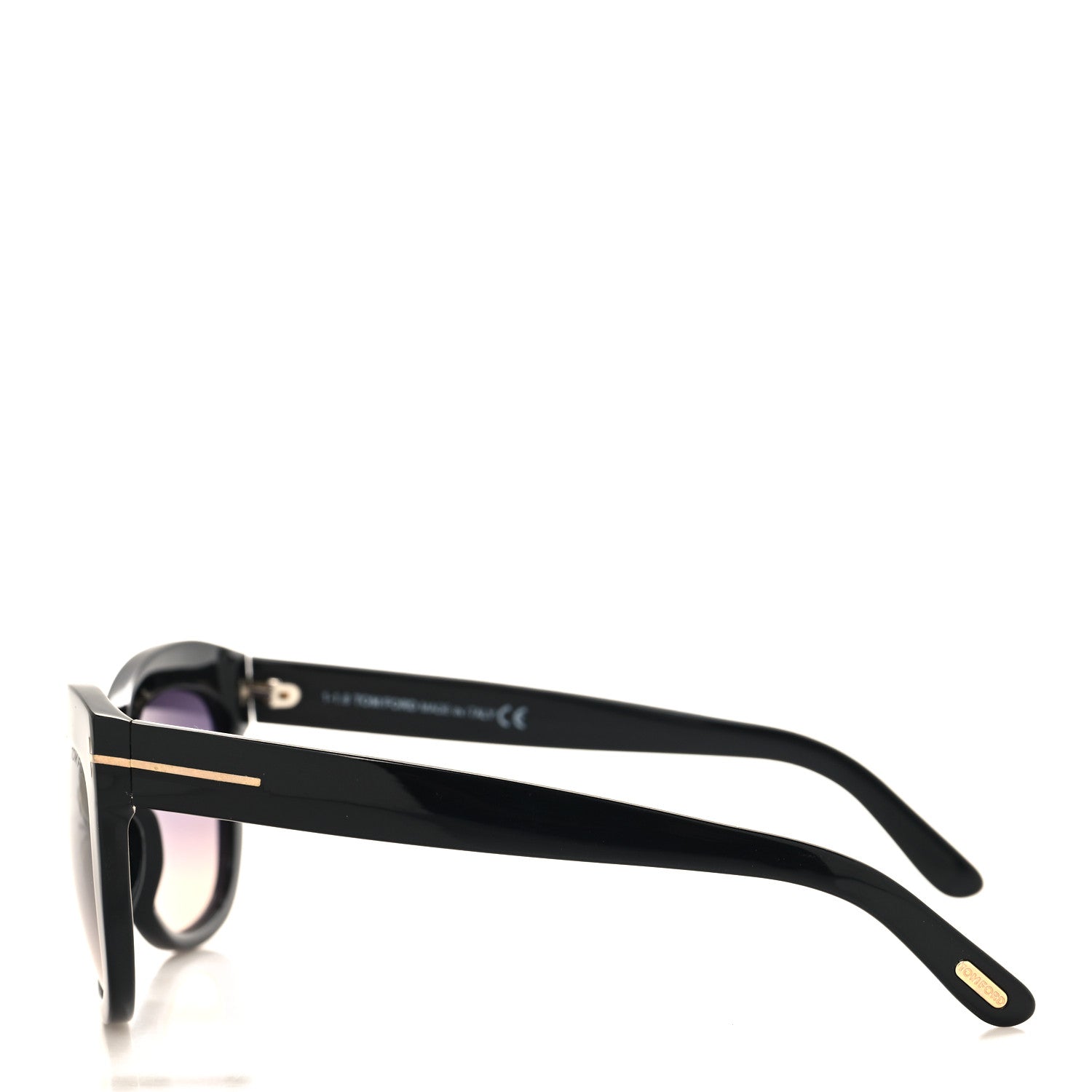 Tom Ford Acetate Alistair Cat Eye Sunglasses TF524 Black 3 of 7