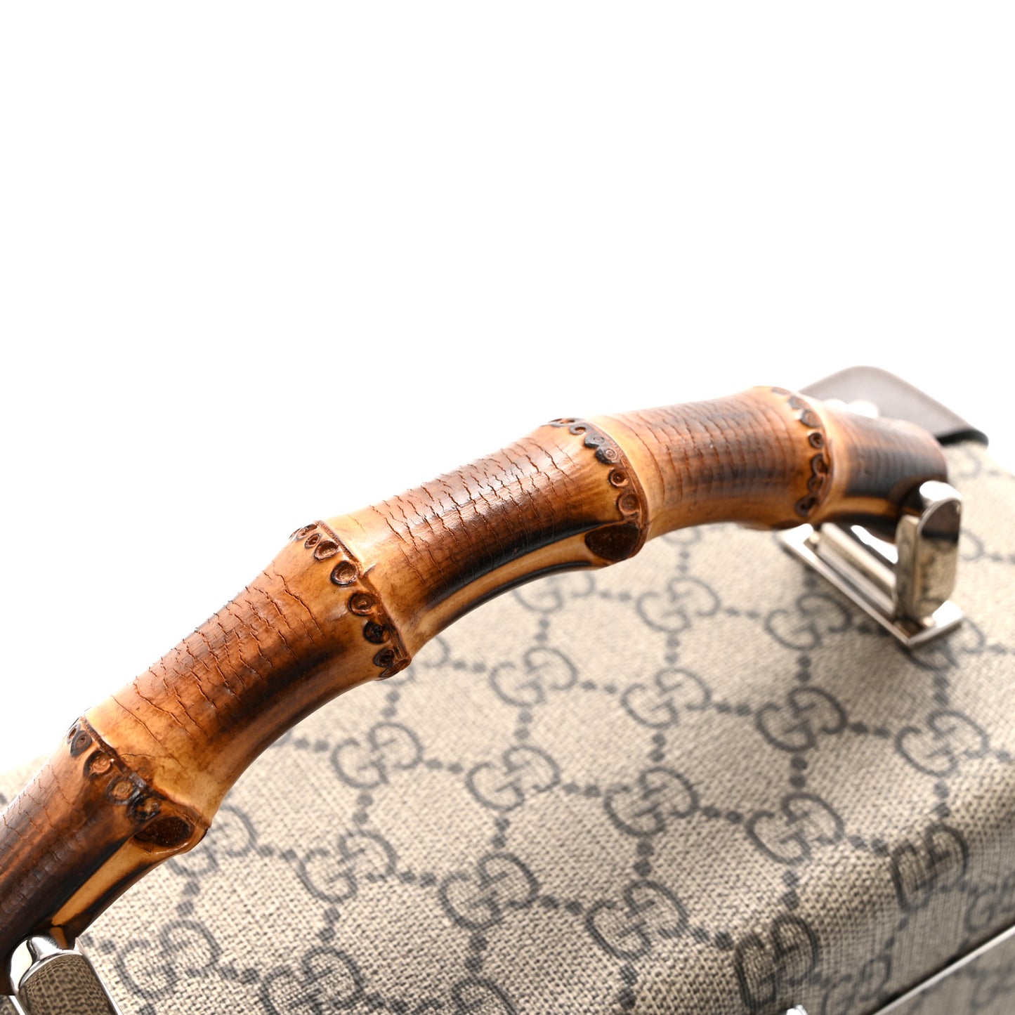 GG Supreme Monogram Globe-Trotter Beauty Case Brown