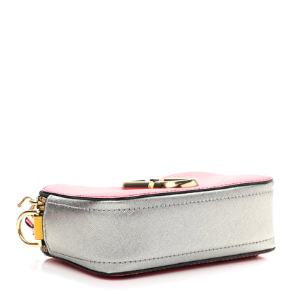 Marc Jacobs Saffiano Rainbow Strap Color Block Small Snapshot Camera Bag Pink Multicolor 4 of 13