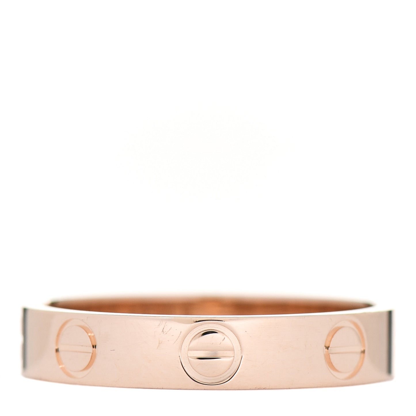 18K Pink Gold 3.5mm LOVE Wedding Band Ring 52 6