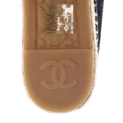 Chanel Fabric Patent Calfskin CC Espadrilles 36 Black 8 of 11