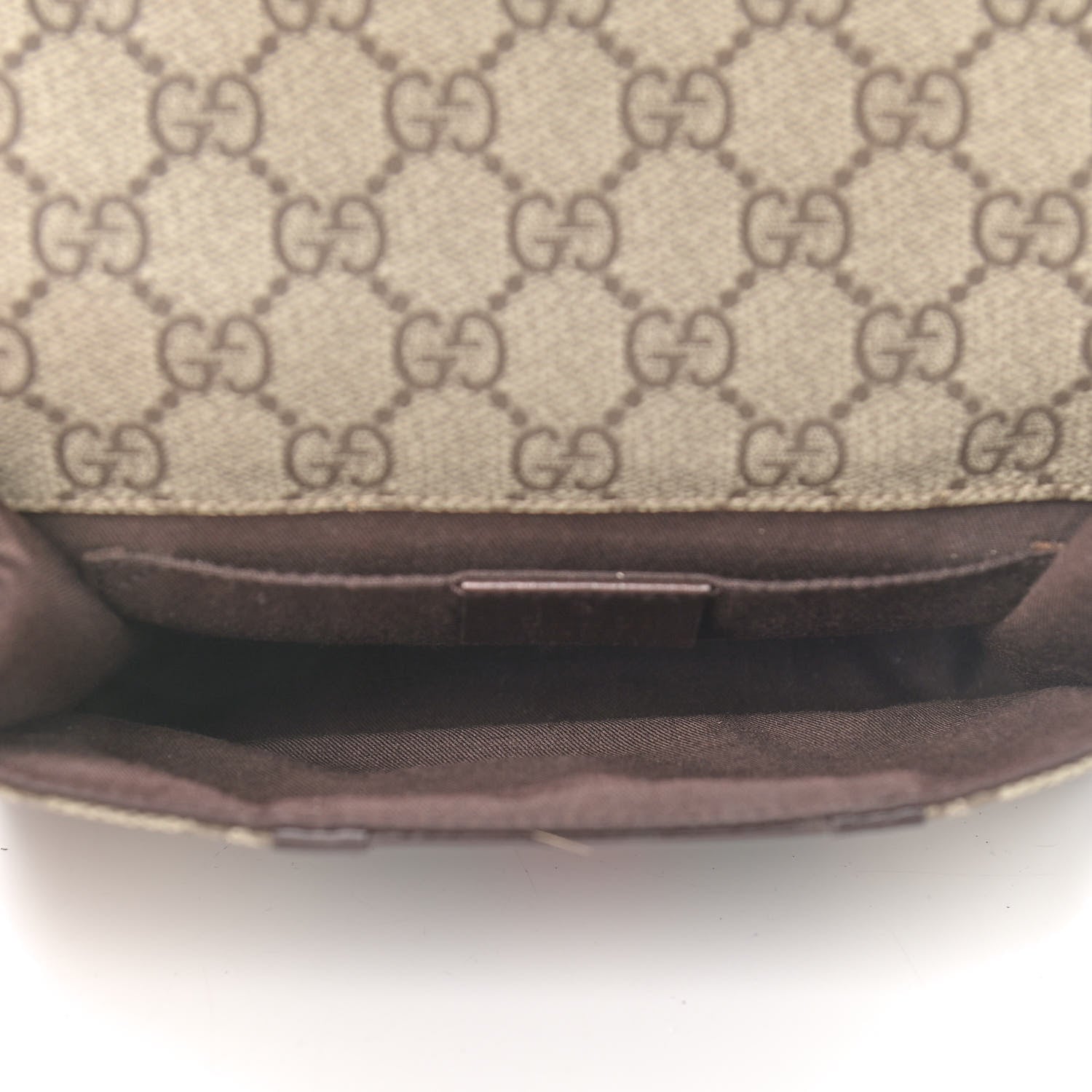 Gucci GG Monogram Plus Web Belt Bag Dark Brown 5 of 12