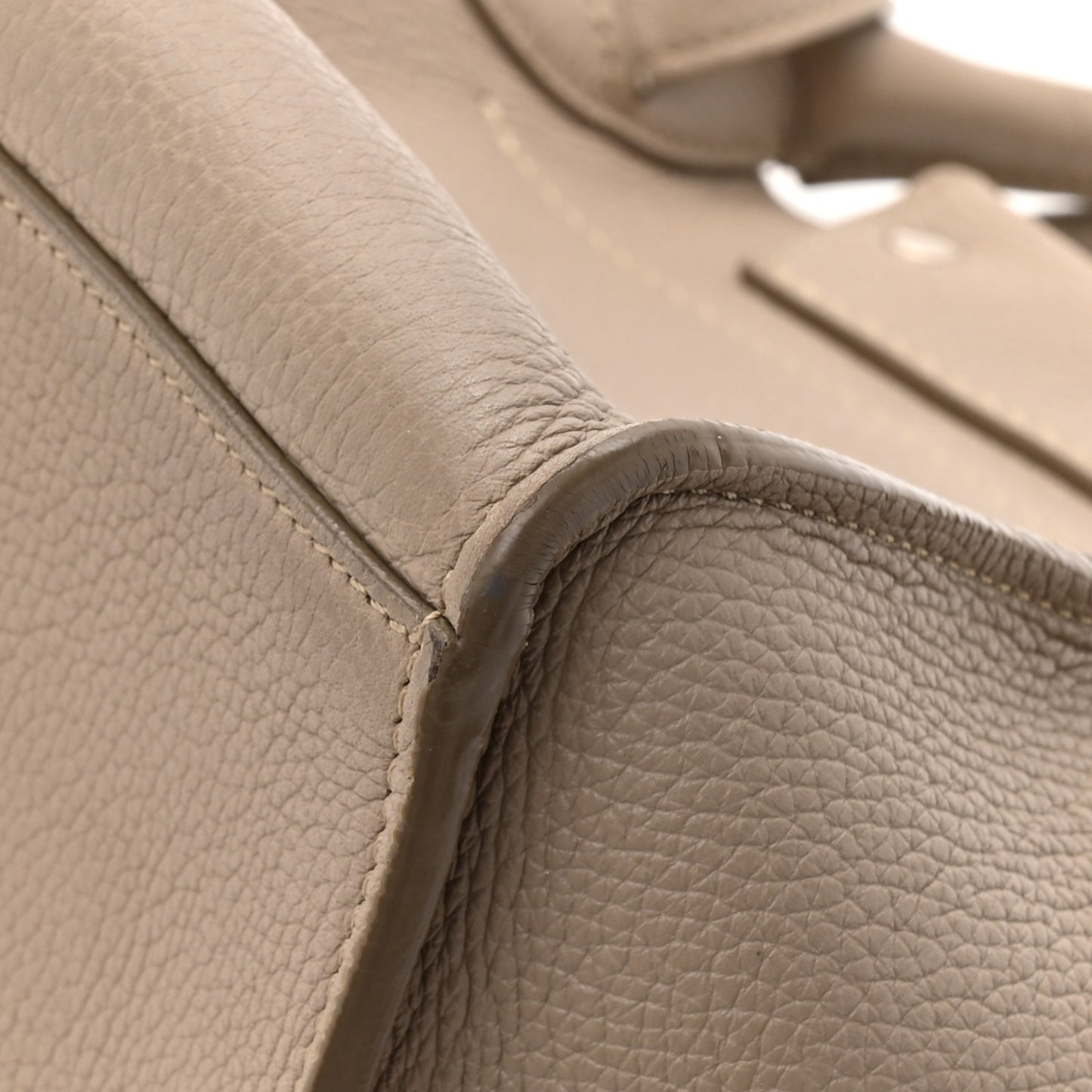 Supple Grained Calfskin Small Big Bag Light Taupe