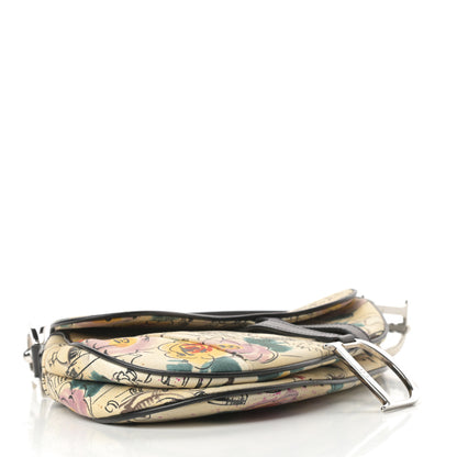Christian Dior Canvas Paris 50s Saddle Bag Multicolor 4 of 11