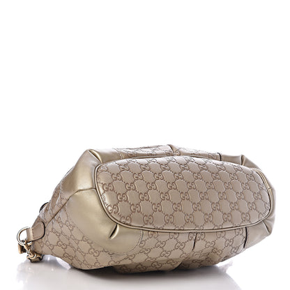 Gucci Metallic Soft Guccissima Medium Sukey Top Handle Bag Champagne 4 of 10