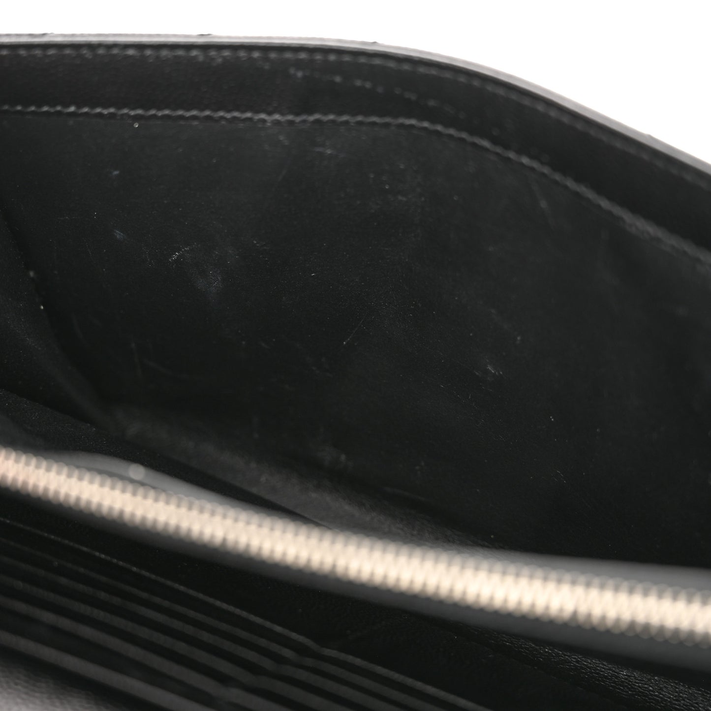 Grain De Poudre Matelasse Chevron Monogram Chain Wallet Black
