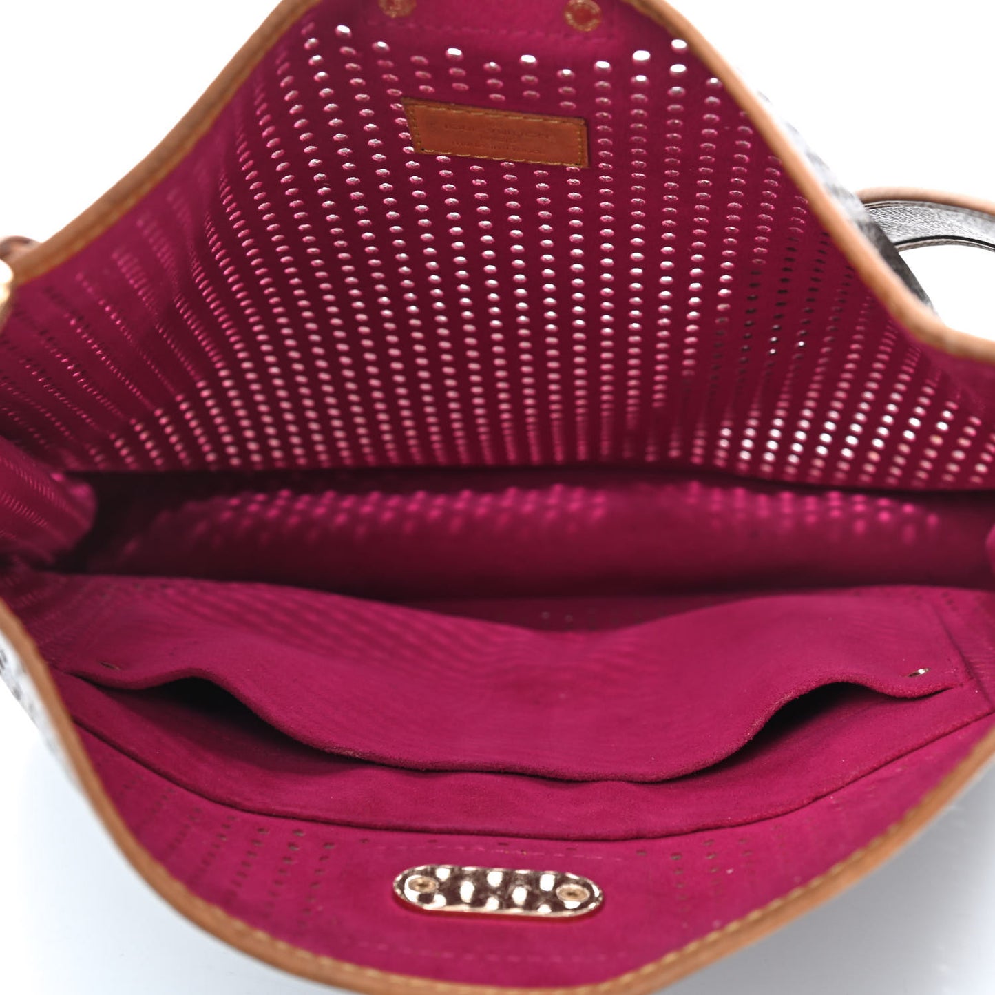 Monogram Perforated Musette Fuchsia