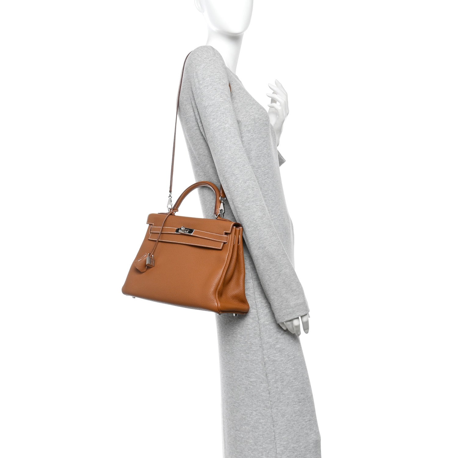 Hermes Togo Kelly Retourne 32 Gold 2 of 10