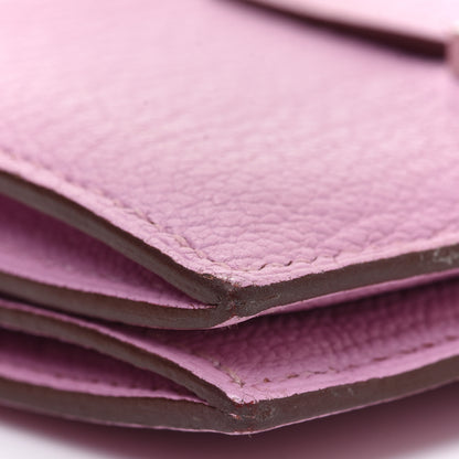 Hermes Chevre Mysore Mini Bearn Wallet Mauve Sylvestre 10 of 14
