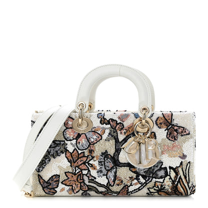 Christian Dior Calfskin Sequin Embroidered Butterfly Lady D-Joy Multicolor 1 of 10